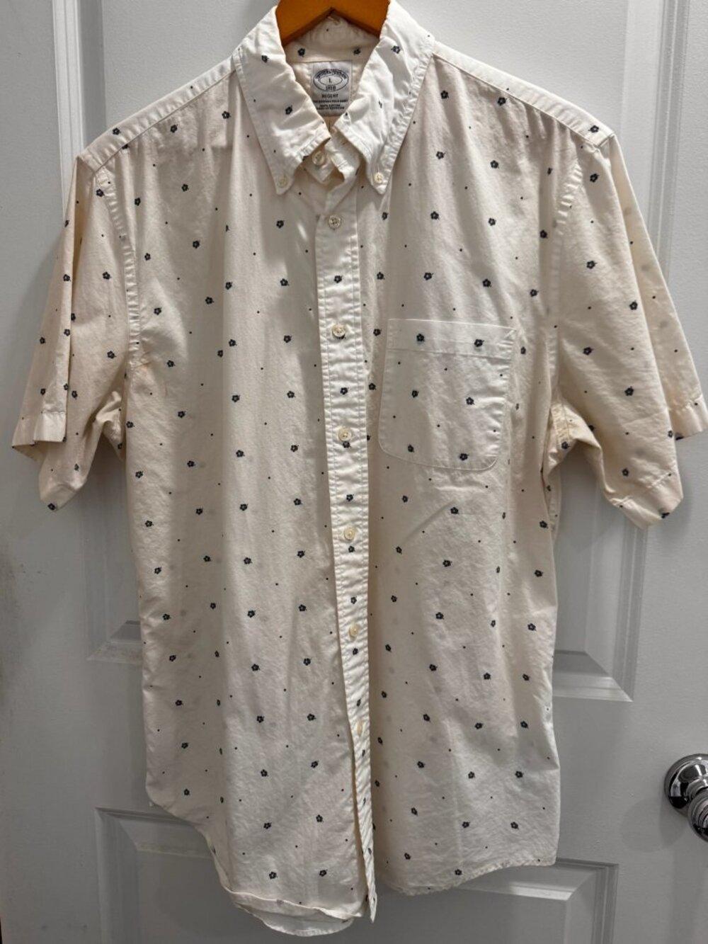Brooks Brothers Regent Short-Sleeve Button Down (Size L)